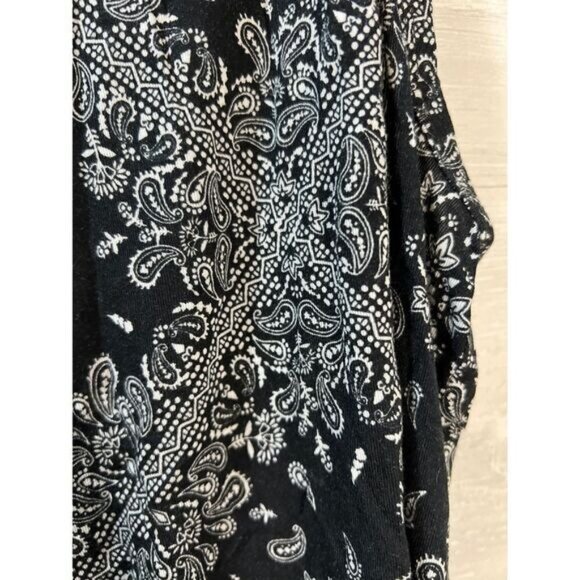 MUDD Halter Crop‎ Top Paisley Print Black Small - Picture 3 of 4